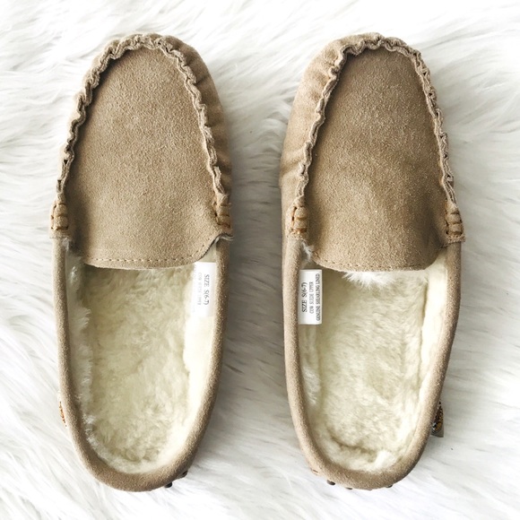 Emu Shoes - EMU Australia Suede Sheepskin Moccasin Loafers